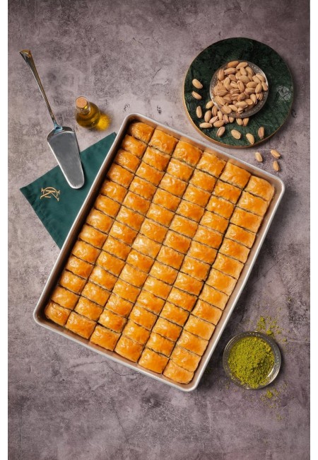  Fıstıklı Diyabetik Light Baklava Tepside 2.4 KG