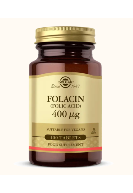 Folic Acid (Folacin) 400 mcg (100 Capsule)