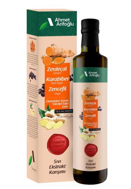 Zerdeçal Karabiber Zencefil Sıvı Ekstraktı 225ml