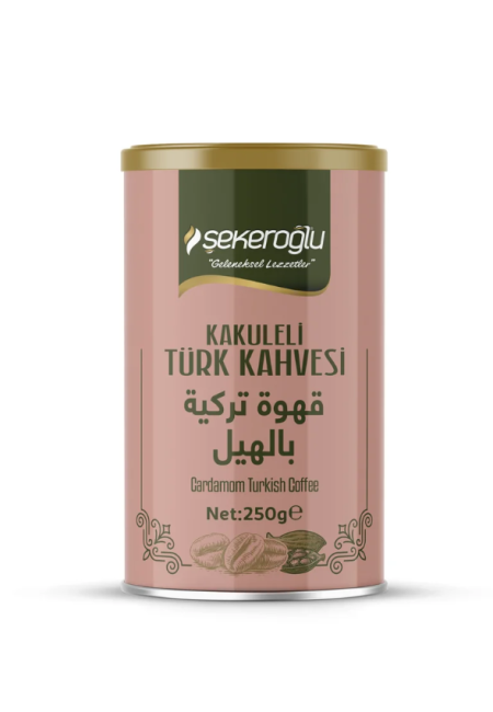 Kakuleli Türk Kahvesi 250 Gr Özel Silindir Kutu