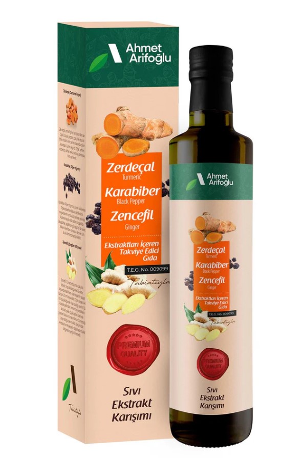 Zerdeçal Karabiber Zencefil Sıvı Ekstraktı 225ml