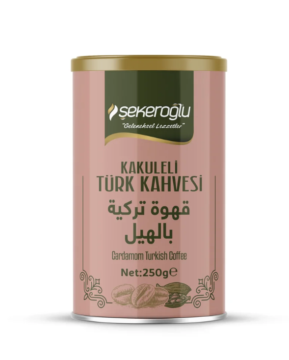 Kakuleli Türk Kahvesi 250 Gr Özel Silindir Kutu